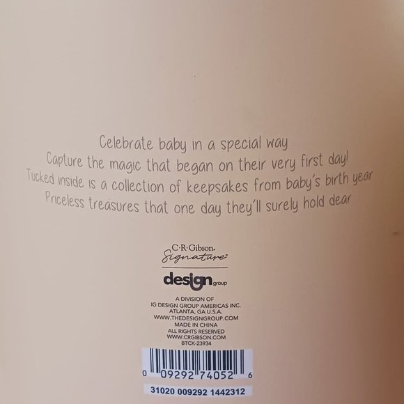 C.R GIBSON BABY TIME CAPSULE - Picture 5 of 9